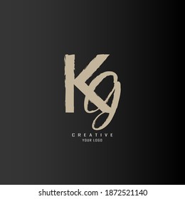 Logo Kg Gk Logo Made Koas Stock Vector (Royalty Free) 1872521140 ...