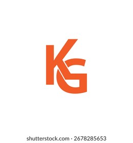 Logo KG Plantillas simples Vector