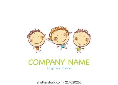 logo kid child baby fun art children vector cartoon people creative vector seal design template comic people logo kid child baby fun art children vector cartoon people youth friendship infant youngste