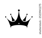 Logo of King Crown Icon Vector Silhouette Modern Trendy