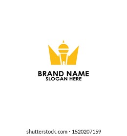 logo king home song vector design