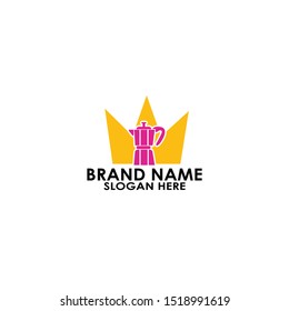 logo king juice modern simple icon vector design