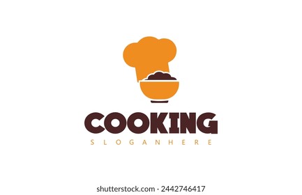 un logo para una cocina con una olla de cocina.