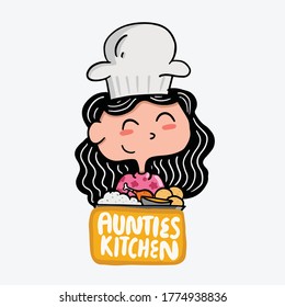 Logo Kitchen Vector Logo Food Illustration Vector Logo Cartoon Logo Isolated Vector