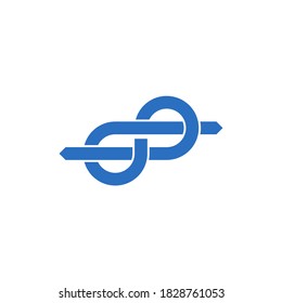 logo of the knot that make up the infinity symbol