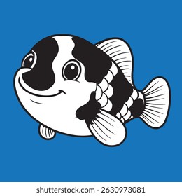 Logo Koi fish icon design template ilustration vector