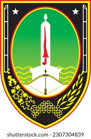 Logo Kota Solo Surakarta Jawa Tengah Vector