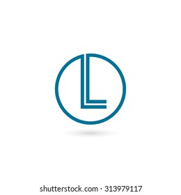 Logo L letter. Isolated on white background. Vector illustration, eps 10.