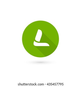 Logo L letter. Isolated on white background. Vector illustration, eps 10