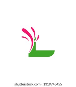 Logo L letter Vector illustration design template
