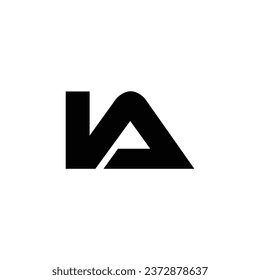 Logo LA Initial LA Vektor Illustrationsmarke Botschafter