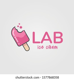Logo Lab Ice Cream Template Design