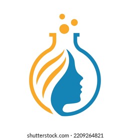 Logo lab for your company's business icon with natural concept