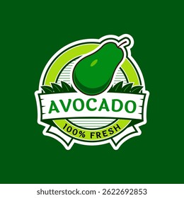 Logo label for avocado fruit