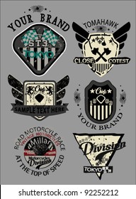 logo label banner collection set