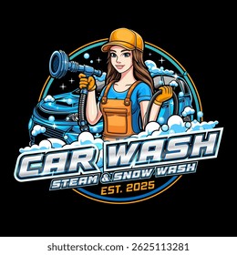 Logo or label for car wash business