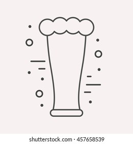 logo or label drink. Line style logotype template with beer. Easy to use business template. Vector abstract logo or emblem. logo or label drink. Line style logotype template with beer. Easy to use business template. Vector abstract logo or emblem.