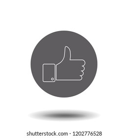Logo or label like. Line style logotype. Easy to use template. Vector abstract sign or emblem. Outline pictogram on white background