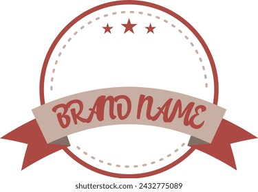 etiqueta del logotipo en estilo retro