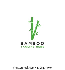 The logo, label, or symbol of the vector, hand-drawn green bamboo plants. The concepts for spa and beauty salons, Asian massage, cosmetic packages, furniture materials. - Vector