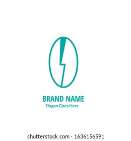 Logo or label Logo Technology. Line style logotype. Easy to use coffee break template. Vector abstract sign or emblem.