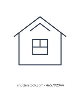logo or label web icon. Line style logotype. Easy to use business template. Vector abstract sign or emblem.