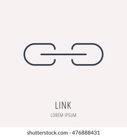 logo or label web icon. Line style logotype. Easy to use business template. Vector abstract sign or emblem.