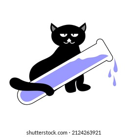 a logo or labs icon for sick cat research