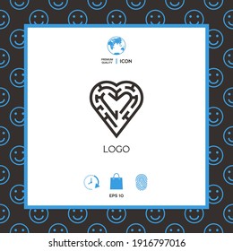 Logo - a labyrinth in the heart 