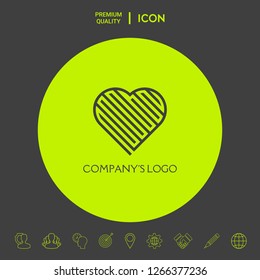 Logo - a labyrinth in the heart - a symbol of the search for love, solving problems, happiness.