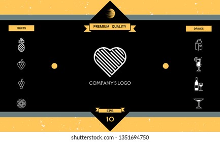 Logo - a labyrinth in the heart - a symbol of the search for love, solving problems, happiness.