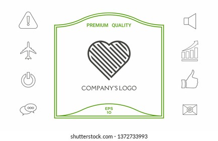 Logo - a labyrinth in the heart - a symbol of the search for love, solving problems, happiness.