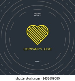 Logo - a labyrinth in the heart - a symbol of the search for love, solving problems, happiness.