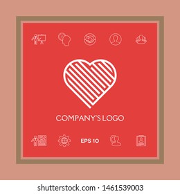 Logo - a labyrinth in the heart - a symbol of the search for love, solving problems, happiness.