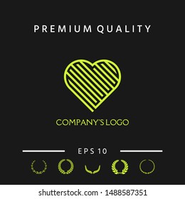 Logo - a labyrinth in the heart - a symbol of the search for love, solving problems, happiness.