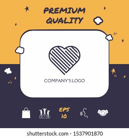 Logo - a labyrinth in the heart - a symbol of the search for love, solving problems, happiness.