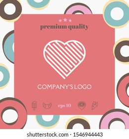 Logo - a labyrinth in the heart - a symbol of the search for love, solving problems, happiness.