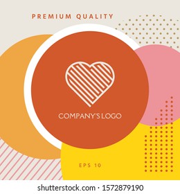 Logo - a labyrinth in the heart - a symbol of the search for love, solving problems, happiness.