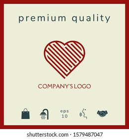 Logo - a labyrinth in the heart - a symbol of the search for love, solving problems, happiness.