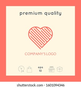 Logo - a labyrinth in the heart - a symbol of the search for love, solving problems, happiness.
