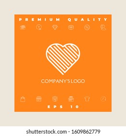 Logo - a labyrinth in the heart - a symbol of the search for love, solving problems, happiness.