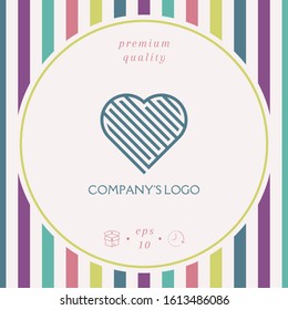 Logo - a labyrinth in the heart - a symbol of the search for love, solving problems, happiness.
