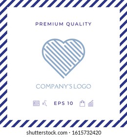 Logo - a labyrinth in the heart - a symbol of the search for love, solving problems, happiness.