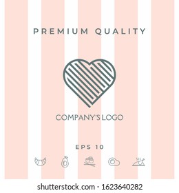 Logo - a labyrinth in the heart - a symbol of the search for love, solving problems, happiness.