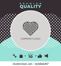 Logo - a labyrinth in the heart - a symbol of the search for love, solving problems, happiness.