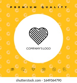Logo - a labyrinth in the heart - a symbol of the search for love, solving problems, happiness.