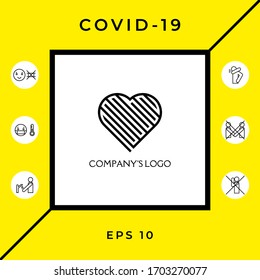 Logo - a labyrinth in the heart - a symbol of the search for love, solving problems, happiness.