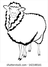 logo of a lamb on a white background