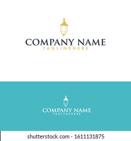 Logo lamp design template with modern and contemporary styles using illustration EPS 10.
