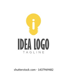 
The logo of a lamp is iconic with the Idea, the dam in the middle has the letter I for Idea.